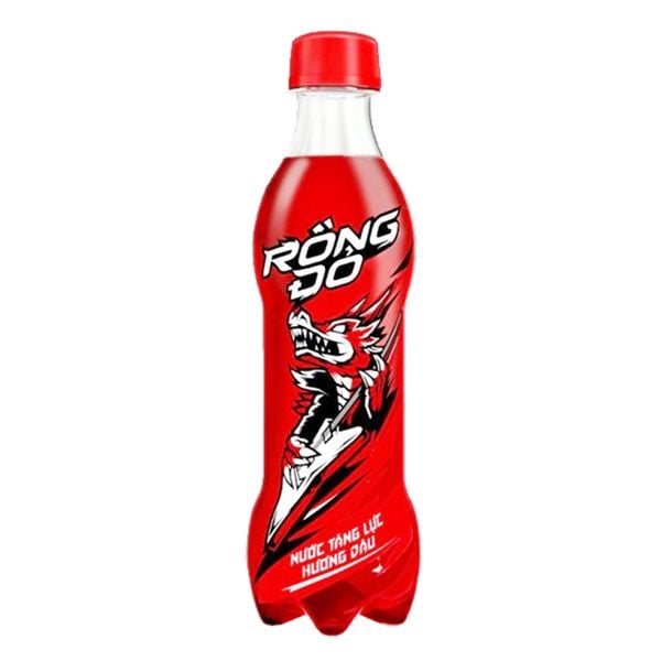 Nước tăng lực Rồng Đỏ hương dâu chai 330 ml