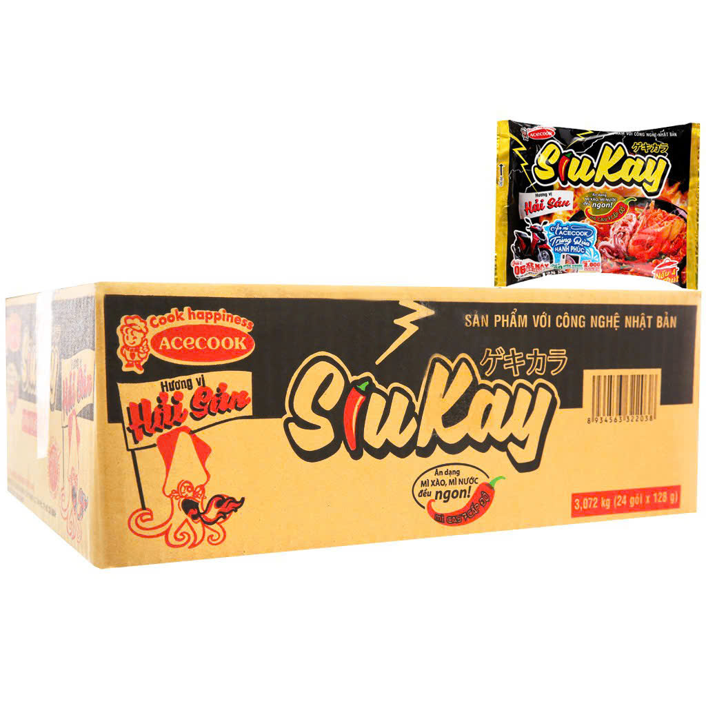 Mì Siukay hải sản - Thùng 24 gói x 127g