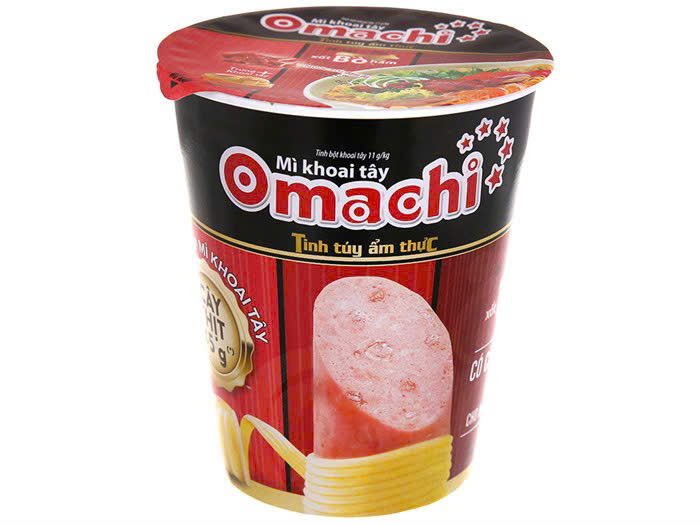 Mì Omachi xốt bò hầm - Thùng 24 ly x 113g