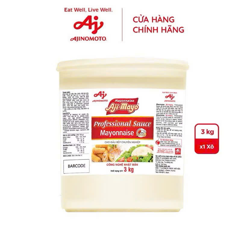 sốt mayonaise aji-mayo loại 3kg