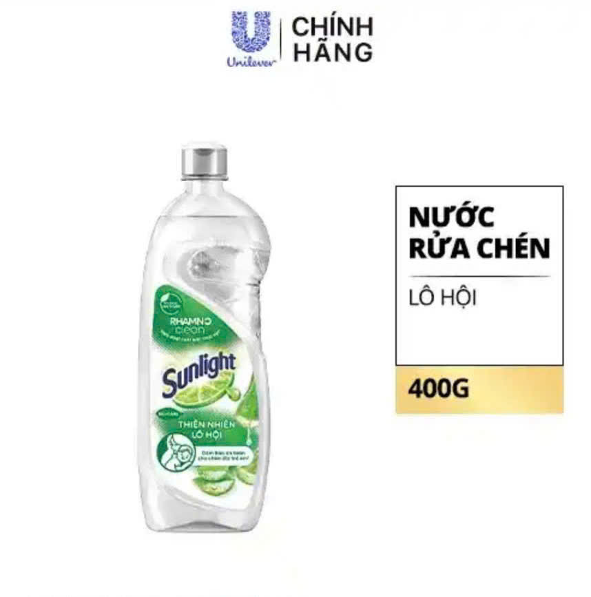 nước rửa bát  sunlight 400 g thiên nhiên lô hội -24 chai