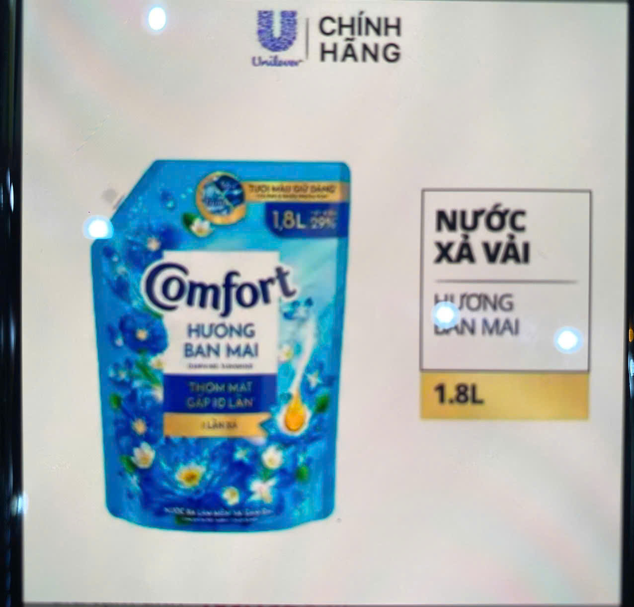 comfort 1.8 ml xanh hương ban mai -4 túi