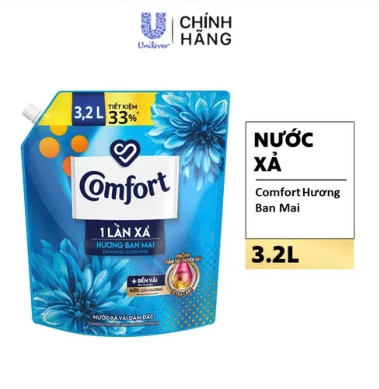 comfort đậm đặc hương ban mai 3.1 lít -4 túi