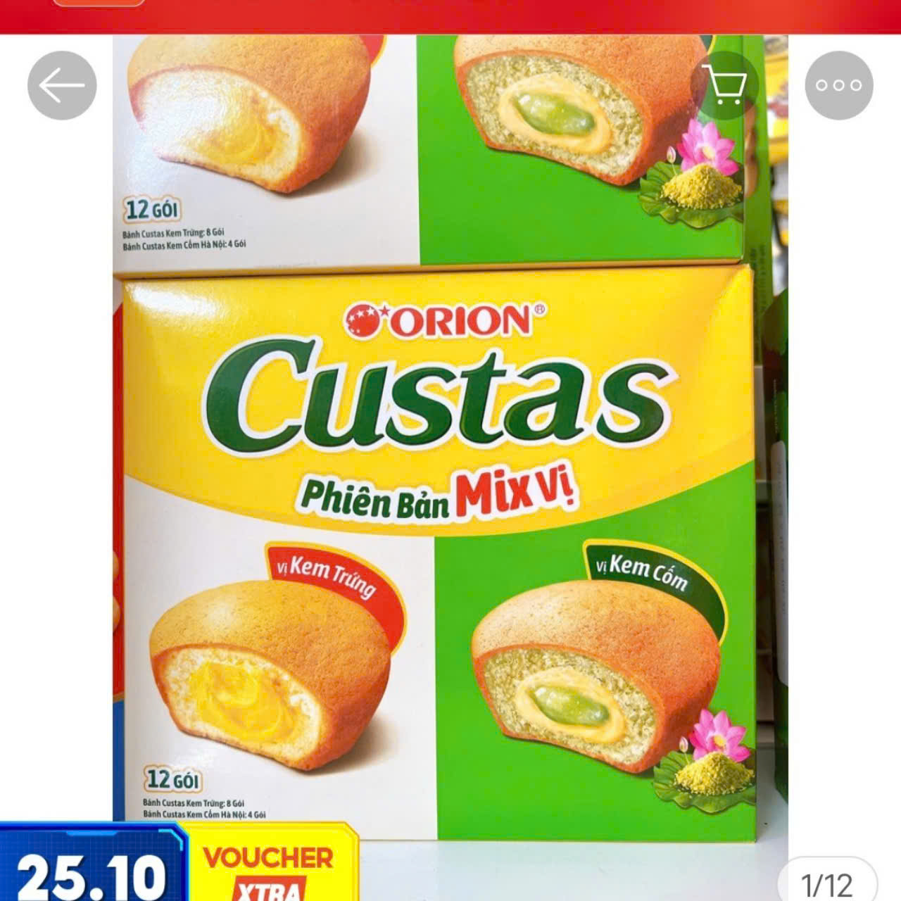 bánh CUSTAR mix vị