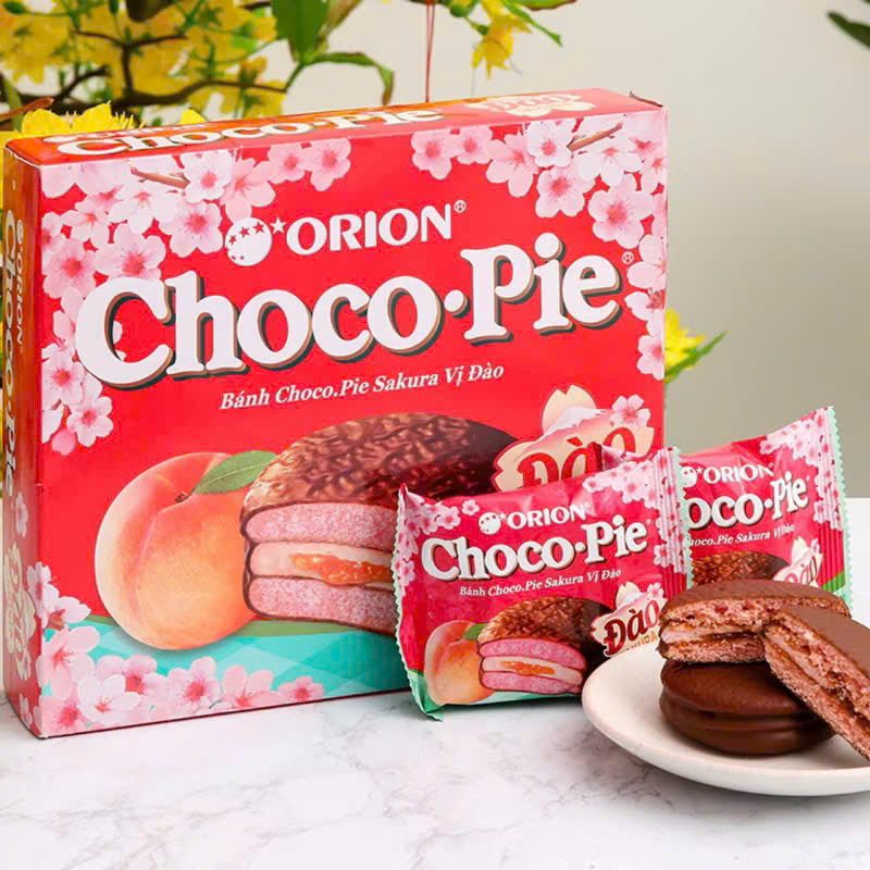 bánh chocopie đào 12p