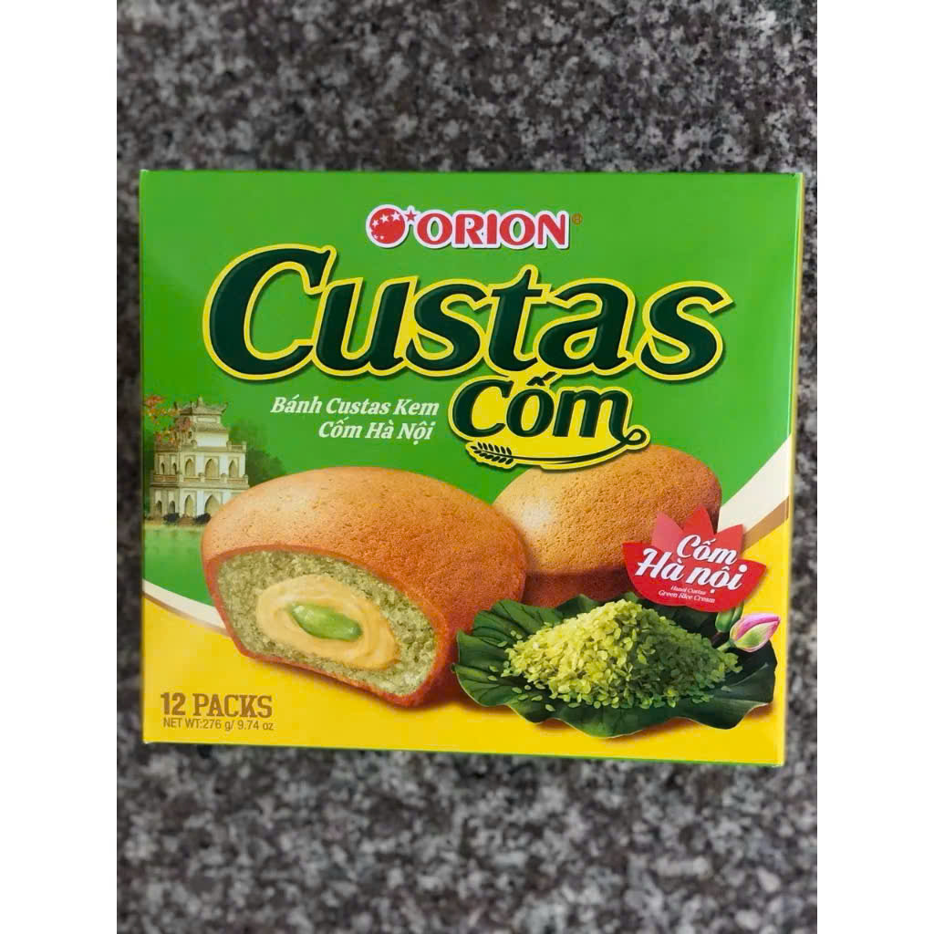 bánh CUSTAR cốm 12p