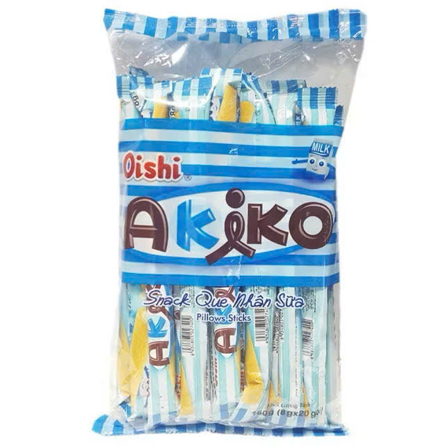 Snack AKIKO OISHI nhân sữa