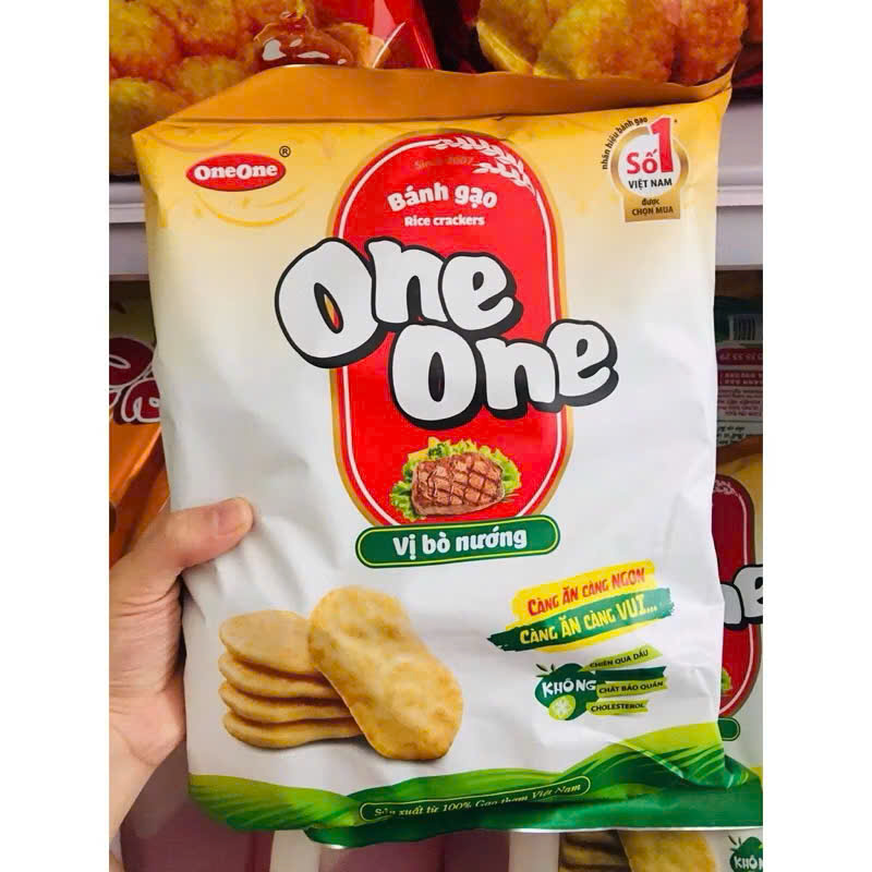 Bánh gạo ONE ONE vị bò nướng túi 150g