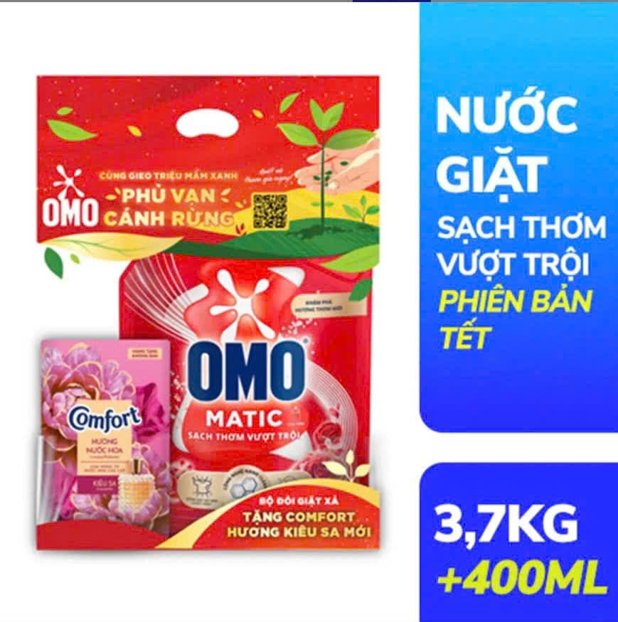 omo NG Ctren comfort 3,7 kg + 400 ml vượt trội