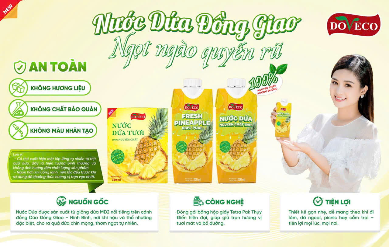 nước dứa tươi nguyên chất