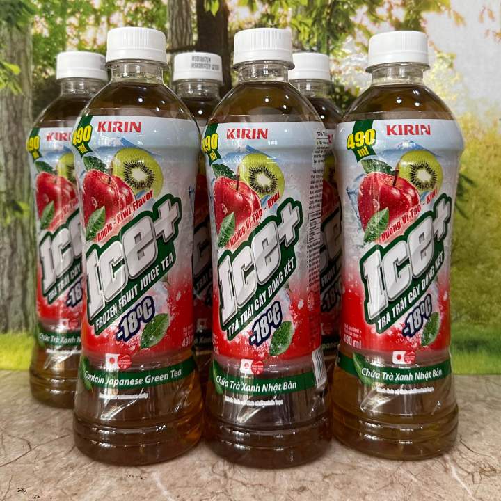 ICE+ Táo Kiwi - Thùng 24 Chai X 490ml